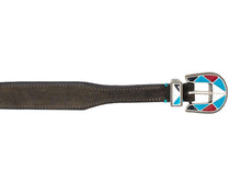 Carica l'immagine nel visualizzatore di Gallery, ALBERTO LUTI Cintura texana Fibbia colorata