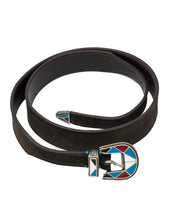 Carica l'immagine nel visualizzatore di Gallery, ALBERTO LUTI Cintura texana Fibbia colorata