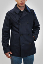 Carica l'immagine nel visualizzatore di Gallery, CHESAPEAKE'S Wool Peacoat col.Blu navy
