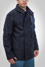 Carica l'immagine nel visualizzatore di Gallery, CHESAPEAKE'S Wool Peacoat col.Blu navy
