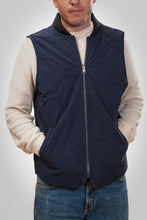 Carica l'immagine nel visualizzatore di Gallery, CHESAPEAKE'S Onion Liner Vest Seawolf double face HBT Wool Col.Blu navy
