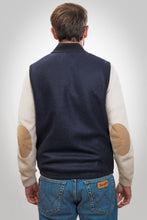 Carica l'immagine nel visualizzatore di Gallery, BL'KER Boiled Wool Vest Wolf col.Navy
