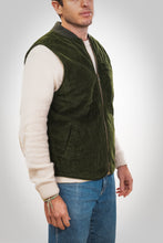 Carica l'immagine nel visualizzatore di Gallery, BL'KER Velvet Vest Trapunta Bear Col.Green
