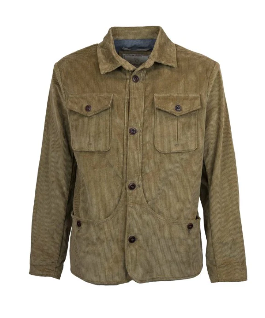 CAPALBIO Overshirt in velluto Col.Khaki