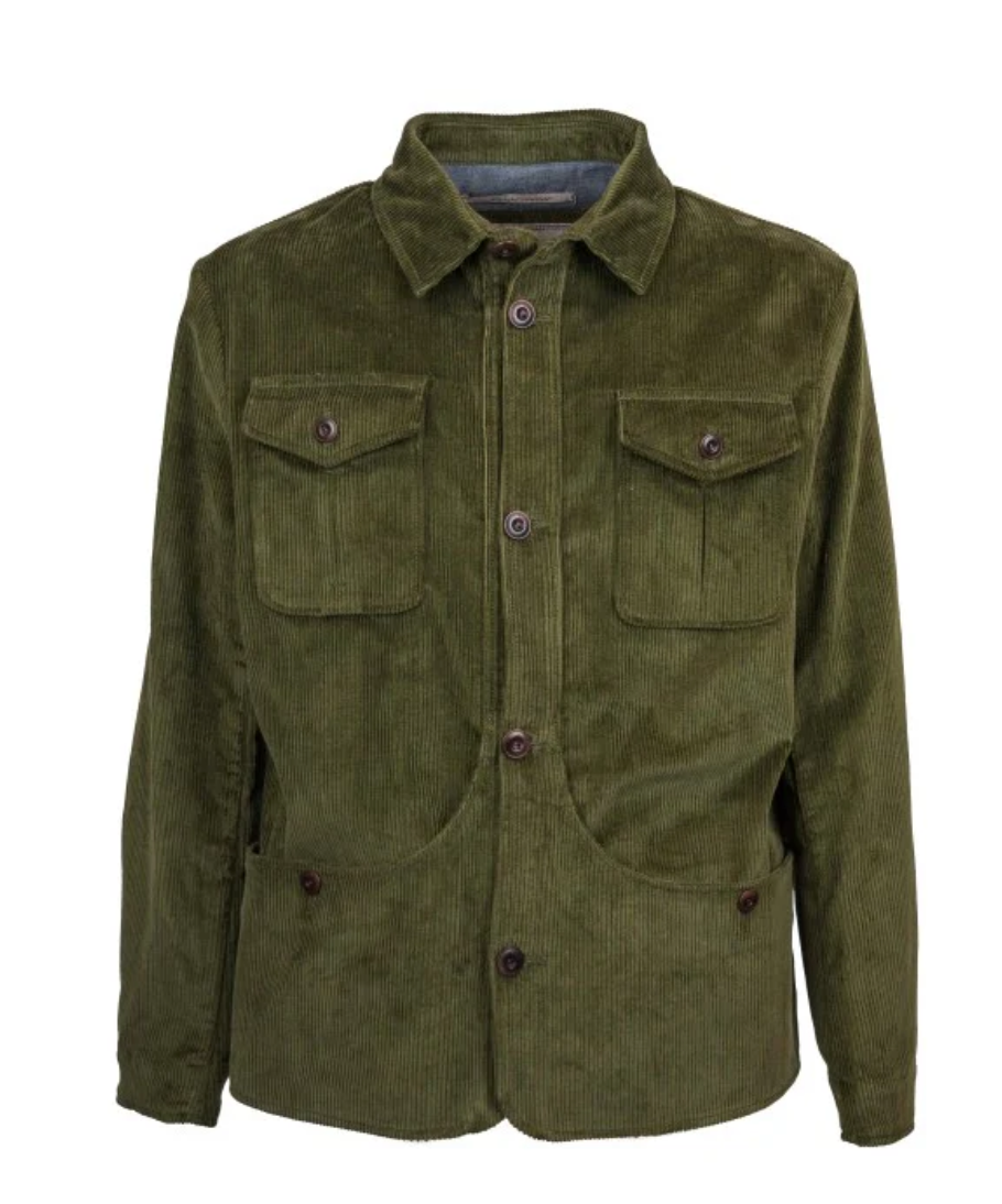 CAPALBIO Overshirt in velluto Col.Verde