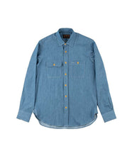 Carica l&#39;immagine nel visualizzatore di Gallery, Denim Work shirt THE QUARTERMASTER
