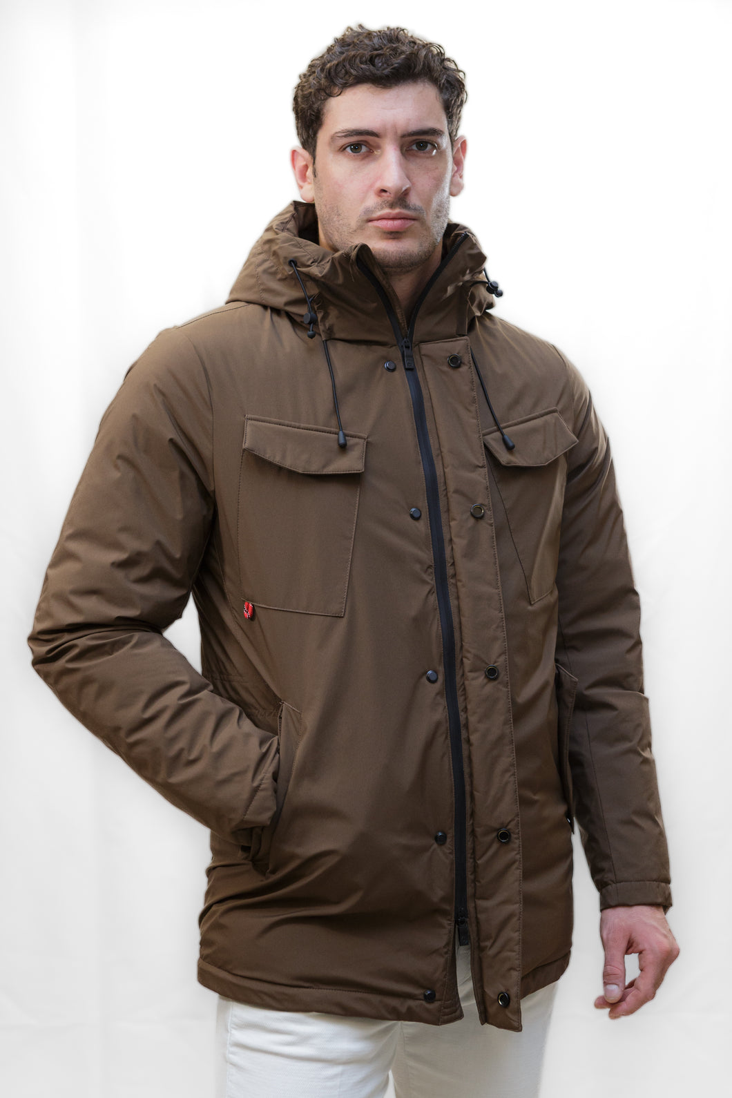 Short Parka AT.P.CO Mod.A253MILCAR646 brown